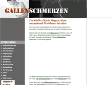 Tablet Screenshot of gallenschmerzen.de